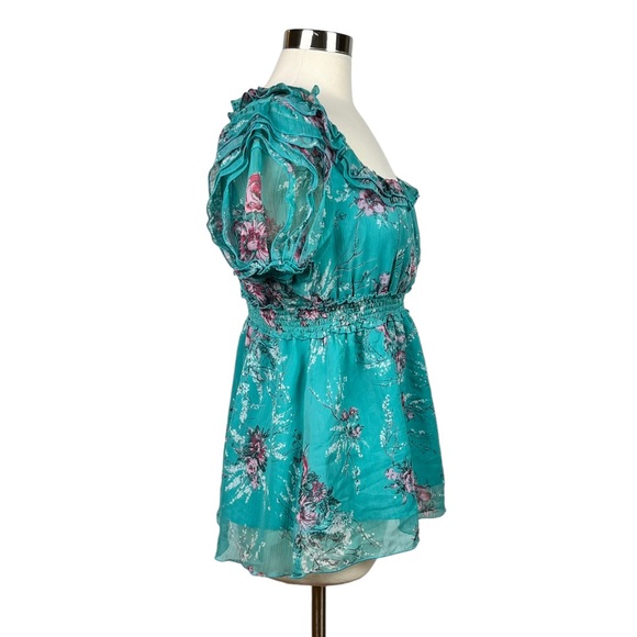 Lapis Floral Blouse New - Picture 2 of 16